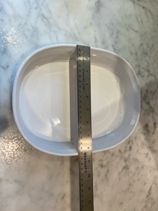 Corning French White Divided Ceramic Serving Dish - Picture 6 of 7